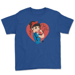 Nurse Power T-Shirt Nursing Shirt Gift Youth Tee - Royal Blue