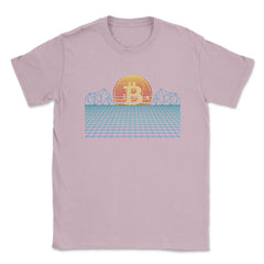Bitcoin Retro 80s Aesthetic Vaporwave Theme For Crypto Fans product - Light Pink