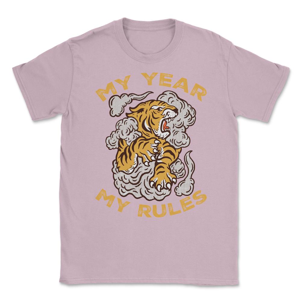 My Year My Rules Retro Vintage Year of the Tiger Meme Quote design - Light Pink