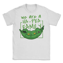 We Are A Ha-Pea Family Peas Inside A Pod Happy Foodie Pun product - White