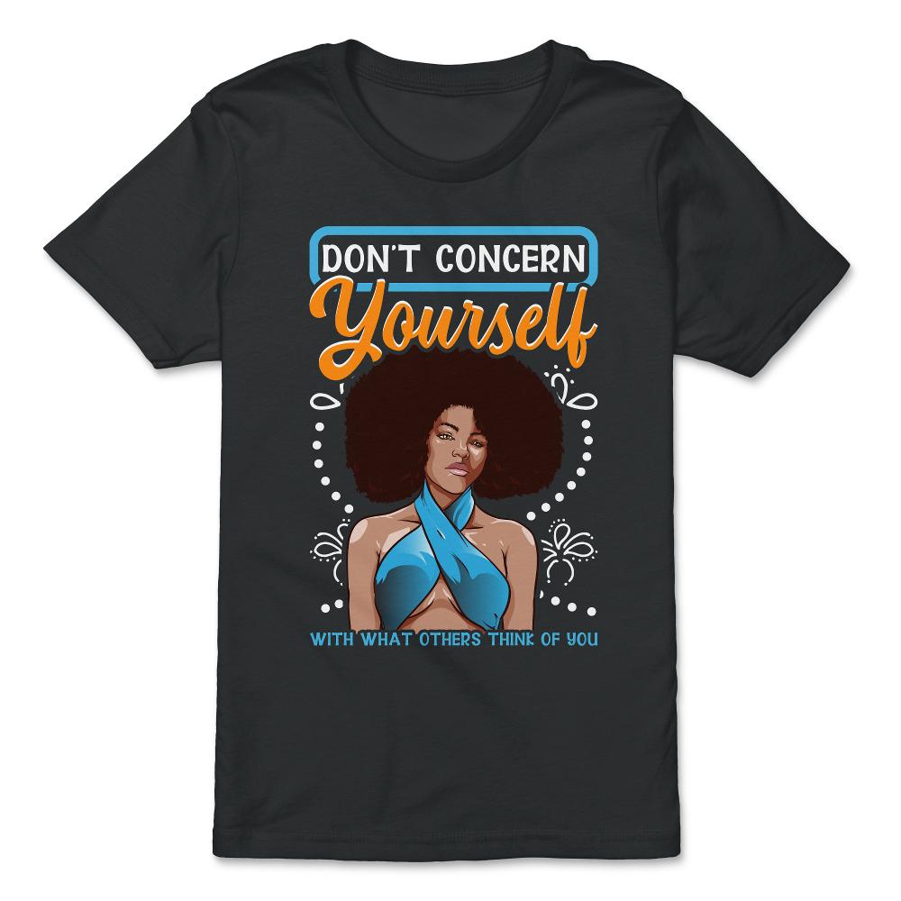 Believe in yourself Afro American Pride Motivational design - Premium Youth Tee - Black