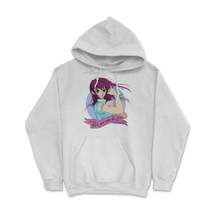 Yes we can do it! Anime Feminist Girl Hoodie - White