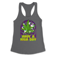 Funny Marijuana Have A High Day Cannabis Weed Vaporwave product - Dark Grey