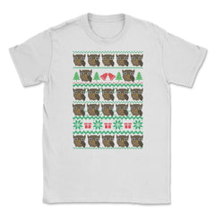 Owl-gly XMAS T-Shirt Owl Cute Funny Humor Tee Gift Unisex T-Shirt - White