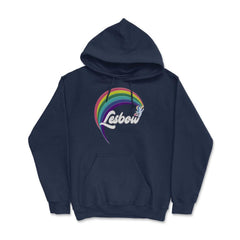 Lesbow Rainbow Unicorn Color Gay Pride Month t-shirt Shirt Tee Gift - Navy