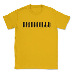 Armadillo Otaku Anime Vintage by DOTC Unisex T-Shirt - Gold