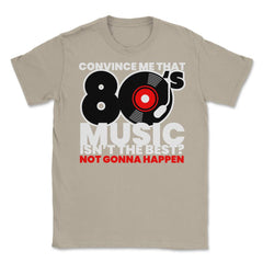 80’s Music is the Best Retro Eighties Style Music Lover Meme graphic - Cream
