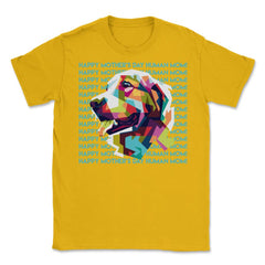 Happy Mothers Day Human Mom Labrador Dog Unisex T-Shirt - Gold
