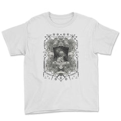 Dark Academia Aesthetic After Life Scary Crow Vintage design - Youth Tee - White
