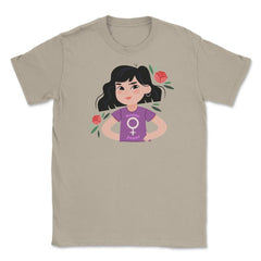 Women Power Girls T-Shirt Feminism Shirt Top Tee Gift Unisex T-Shirt - Cream