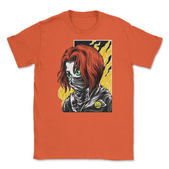 Chica Anime Peliroja Unisex T-Shirt - Orange