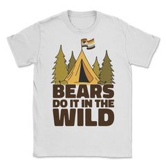 Bear Brotherhood Flag Bears Do It In The Wild Gay Pride design - Unisex T-Shirt - White