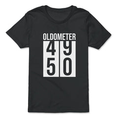 Funny 50th Birthday Oldometer 50 Years Old Fifty Humor product - Premium Youth Tee - Black