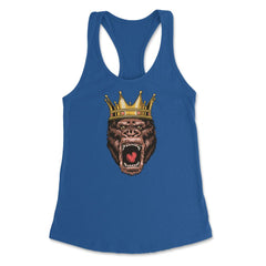 King Gorilla Head Angry Great Ape Wearing A Crown Design product - Royal