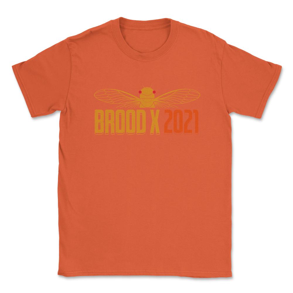Cicada Brood X 2021 Reemergence Theme Minimalist product Unisex - Orange