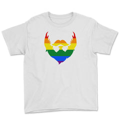 Sorry This Beard is Taken Gay Rainbow Flag Funny Gay Pride graphic - White