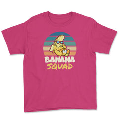Banana Squad Lovers Funny Banana Fruit Lover Cute graphic Youth Tee - Heliconia