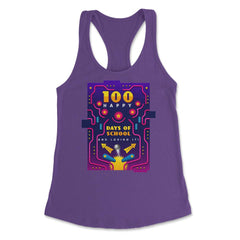 100 Happy Days of School & Loving It! Pinball Design print Women's - Purple