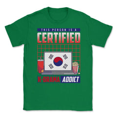 This Person Is A Certified K-Drama Addict Korean Drama Fan print - Green