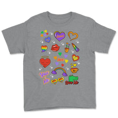 Gay Pride LGBTQ+ Collection Fun Gift design Youth Tee - Grey Heather