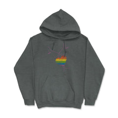 Rainbow Flag Kiss Gay Pride product Hoodie - Dark Grey Heather