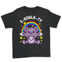 Equality Rainbow Pride Koala E-Koala-Ty Gift graphic - Youth Tee - Black
