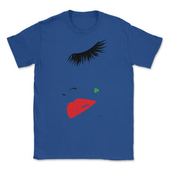 Irish Eyelashes in Vogue St Patrick Sexy Unisex T-Shirt - Royal Blue