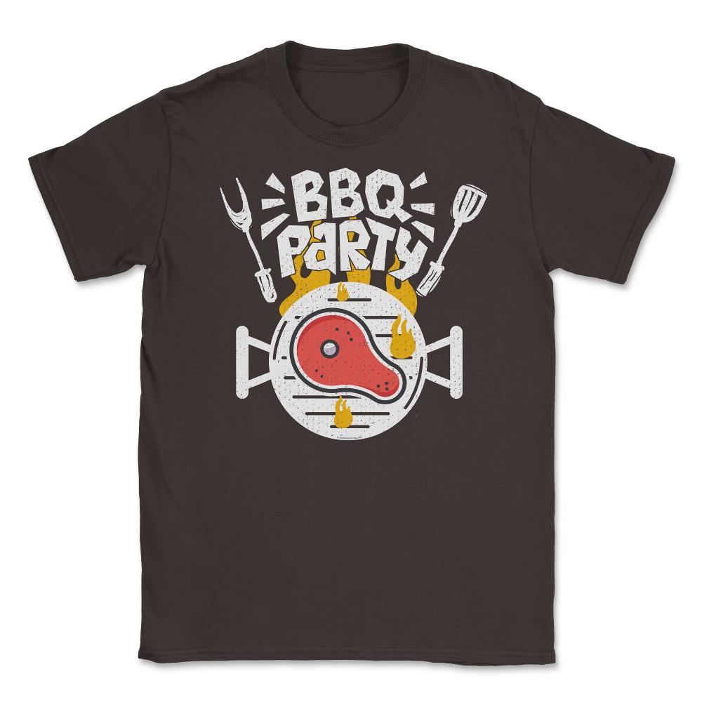 Funny Barbecue Party Retro Grilling Vintage Grunge design Unisex - Brown