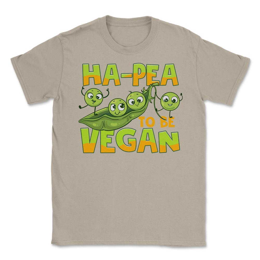 Ha-Pea To Be Vegan Funny Vegetable Peas Foodie Pun print Unisex - Cream