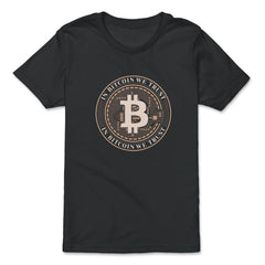 In Bitcoin We Trust Blockchain Slogan Theme For Crypto Fans product - Premium Youth Tee - Black