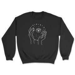 Psychic Crystal Ball Formed By Stars Witchy Aesthetic Artsy product - Unisex Sweatshirt - Black