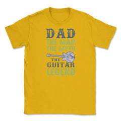 Dad the man the myth Unisex T-Shirt - Gold