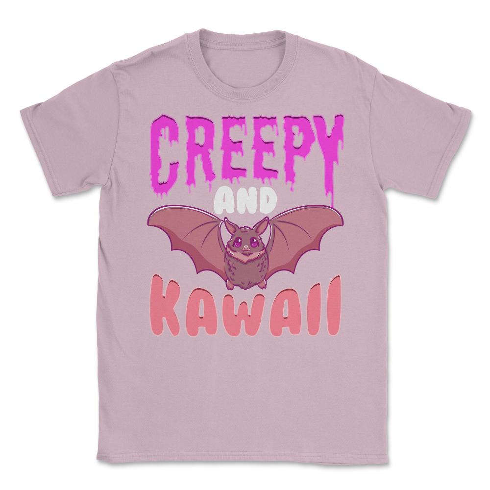 Halloween Creepy and Kawaii Cute Bat-Character Gif Unisex T-Shirt - Light Pink
