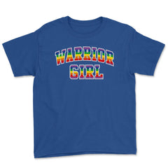 Warrior Girl Pride t-shirt Gay Pride Month Shirt Tee Gift Youth Tee - Royal Blue