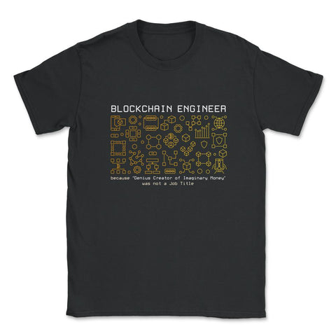 Blockchain Engineer Definition For Bitcoin & Crypto Fans graphic - Black