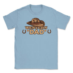 Western Dad Unisex T-Shirt - Light Blue