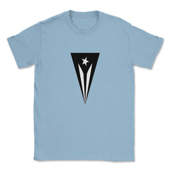 Puerto Rico Black Flag Resiste Boricua by ASJ graphic Unisex T-Shirt - Light Blue