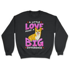 Cute Corgi Design for Corgi Lover Gift  print - Unisex Sweatshirt - Black