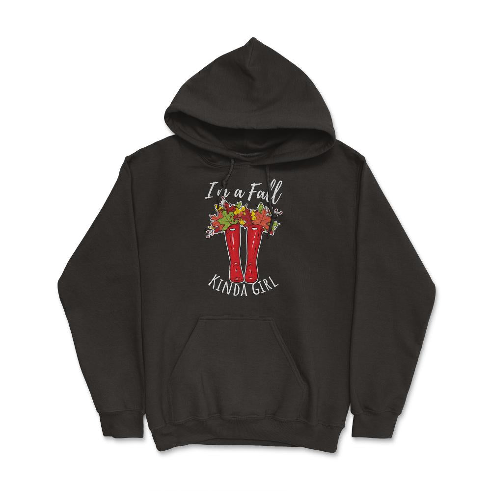 I'm a Fall Kinda Girl Design Red Rubber Boots product - Hoodie - Black