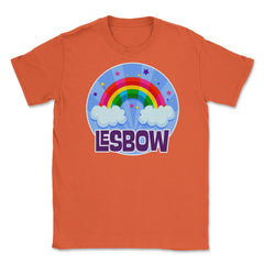 Lesbow Rainbow Colorful Gay Pride Month t-shirt Shirt Tee Gift Unisex - Orange