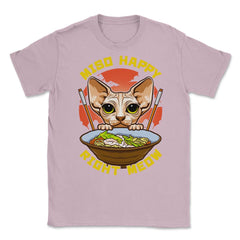 Miso Happy Right Meow Japanese Aesthetic Sphynx Cat Pun product - Light Pink