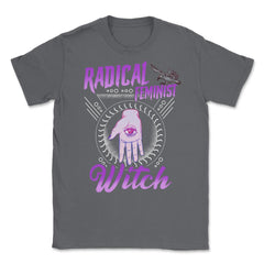 Radical Feminist Witch Halloween Unisex T-Shirt - Smoke Grey