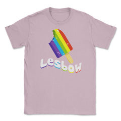 Lesbow Rainbow Ice cream Gay Pride Month t-shirt Shirt Tee Gift - Light Pink