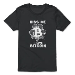 Kiss Me I have Bitcoin For Crypto Fans or Traders product - Premium Youth Tee - Black