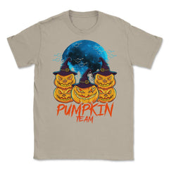 Pumpkin Team Spooky Jack O-Lantern Halloween Unisex T-Shirt - Cream
