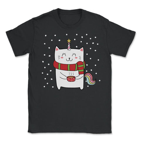 Christmas Caticorn design Novelty Gift products Tee - Unisex T-Shirt - Black