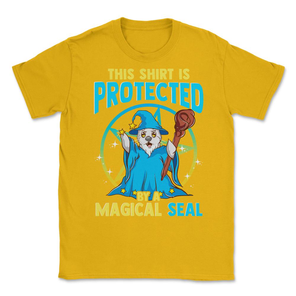 This Shirt is Protected by Magical Seal Halloween Unisex T-Shirt - Gold