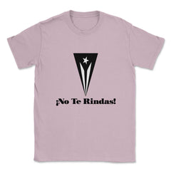 Puerto Rico Black Flag No Te Rindas Boricua by ASJ product Unisex - Light Pink