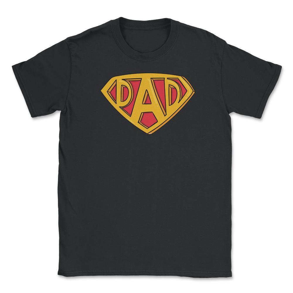Super Dad Insignia Unisex T-Shirt - Black