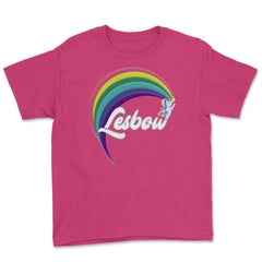 Lesbow Rainbow Unicorn Color Gay Pride Month t-shirt Shirt Tee Gift - Heliconia
